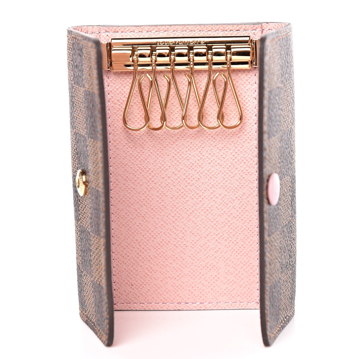 Louis Vuitton Damier Ebene Multicles 6 Key Holder Rose Ballerine 5 of 8