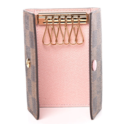 Louis Vuitton Damier Ebene Multicles 6 Key Holder Rose Ballerine 5 of 8