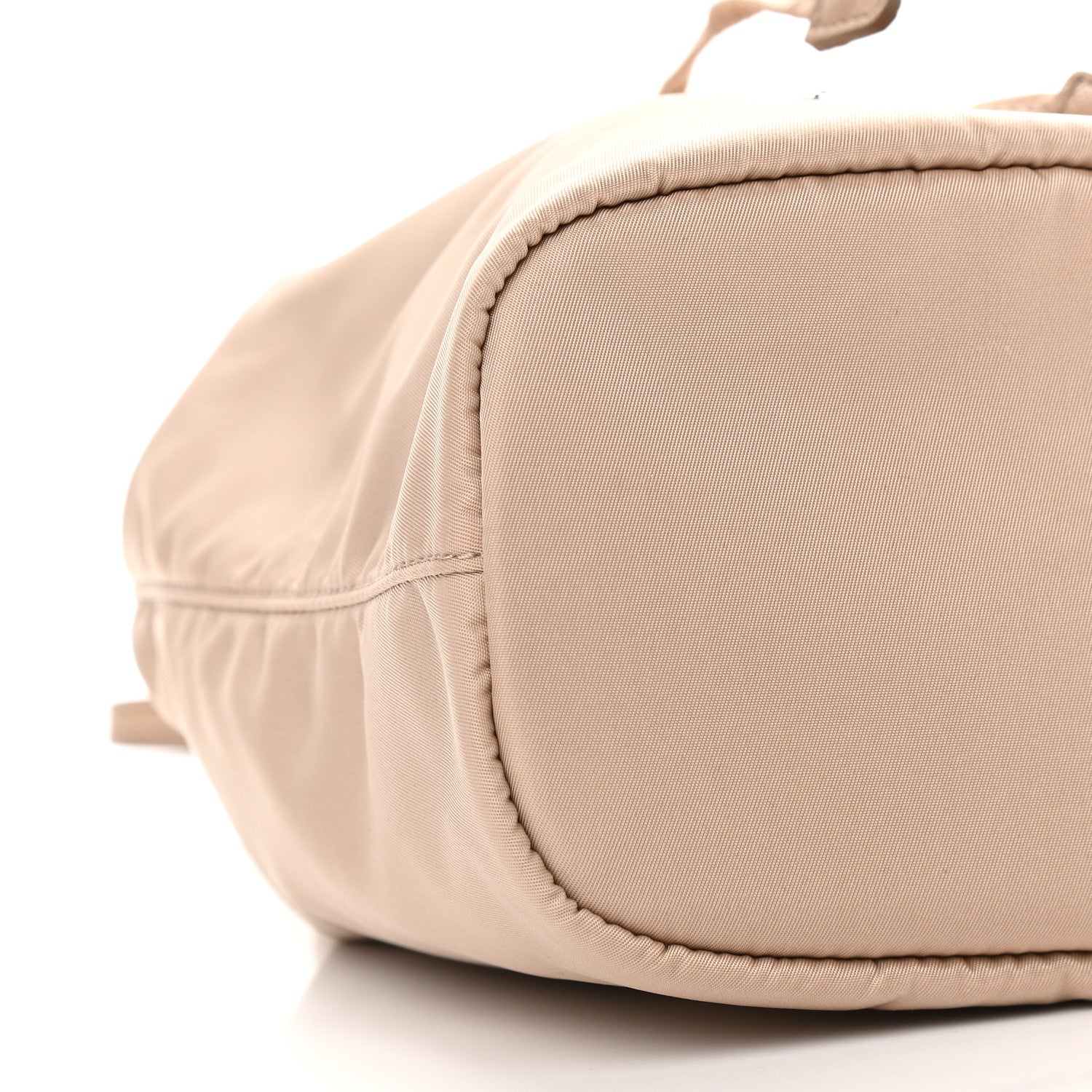 Prada Saffiano Tessuto Nylon Vela Bucket Wristlet Cammeo 8 of 9