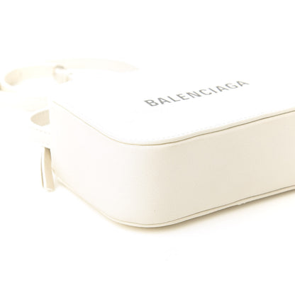 Balenciaga Calfskin Logo XS Everyday Camera Bag White 7 of 8