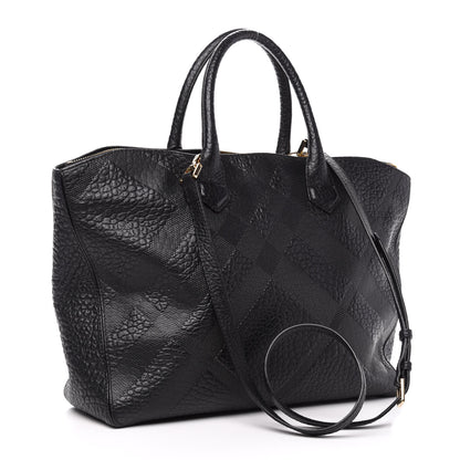 Burberry Signature Grain Medium Dewsbury Tote Black 3 of 10
