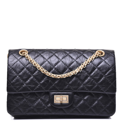 Chanel Aged Calfskin Quilted 2.55 Reissue 225 Flap Black 1 of 31