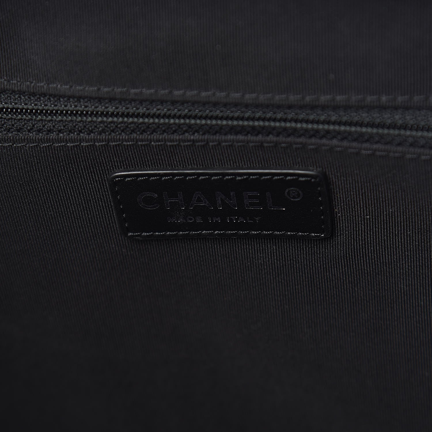Chanel Calfskin Quilted Large Easy Shopping Tote Black 6 of 11