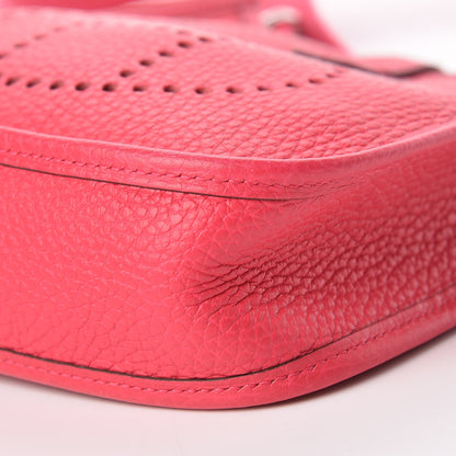 Hermes Taurillon Clemence Evelyne TPM Rose Extreme 11 of 12