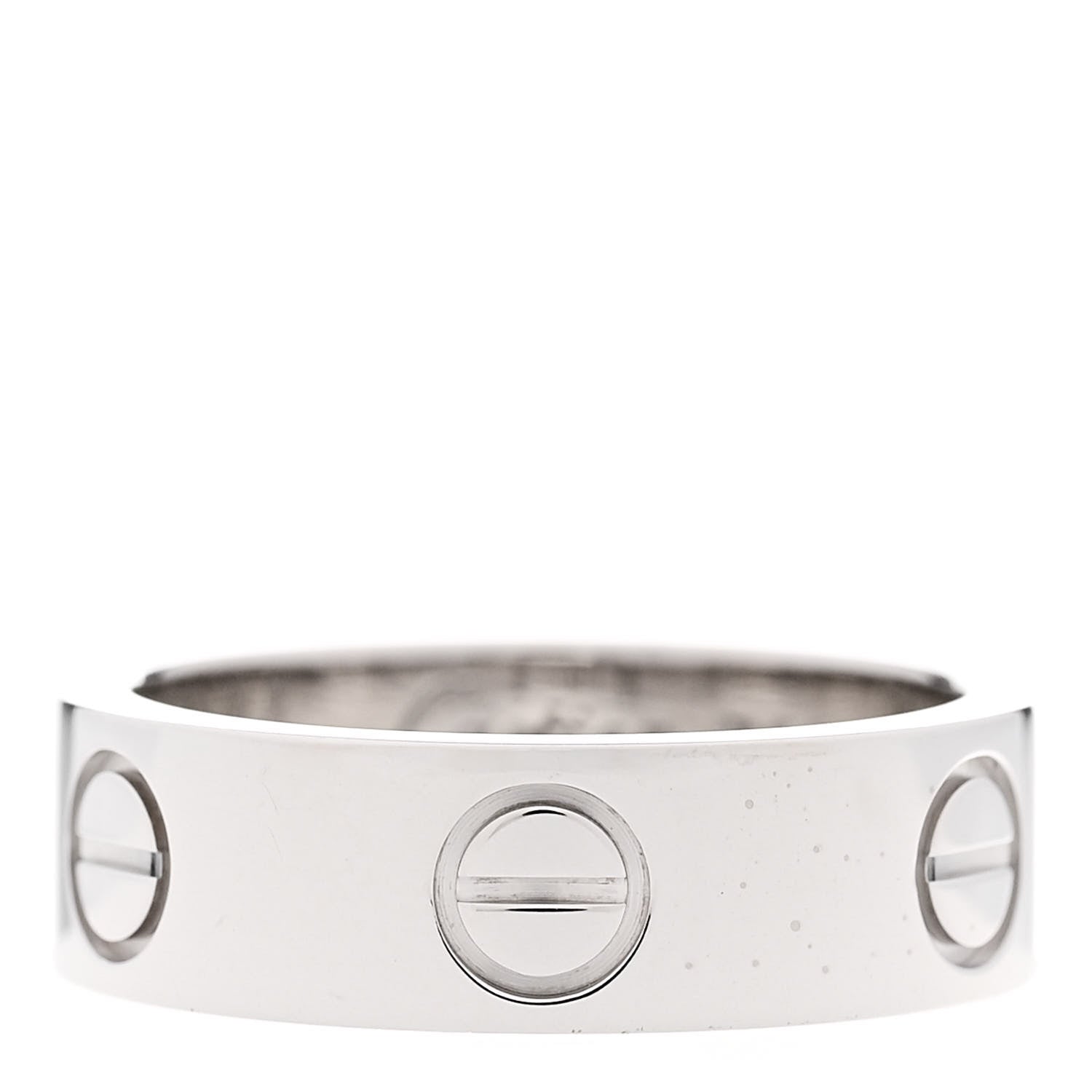 Cartier 18K White Gold 5.5mm LOVE Ring 49 5 1 of 4