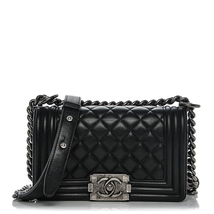 Chanel Calfskin Quilted Small Boy Flap Black 1 of 7