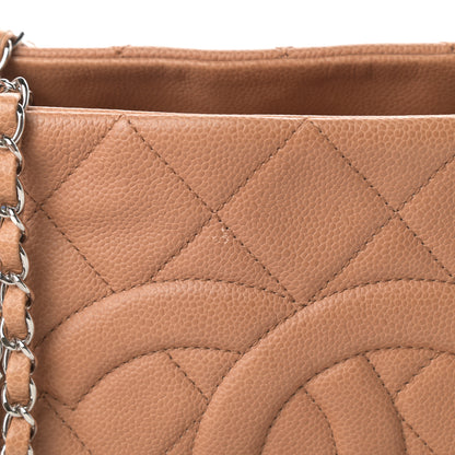 Chanel Caviar Quilted Timeless CC Shopping Tote Beige 17 of 17