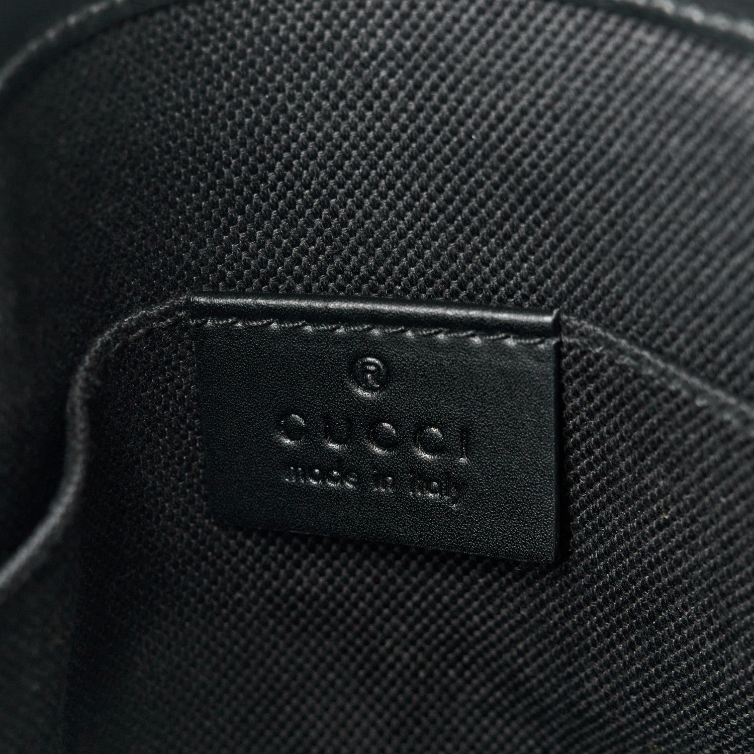 Gucci GG Supreme Monogram Web Small Flat Messenger Bag Black Grey 6 of 11