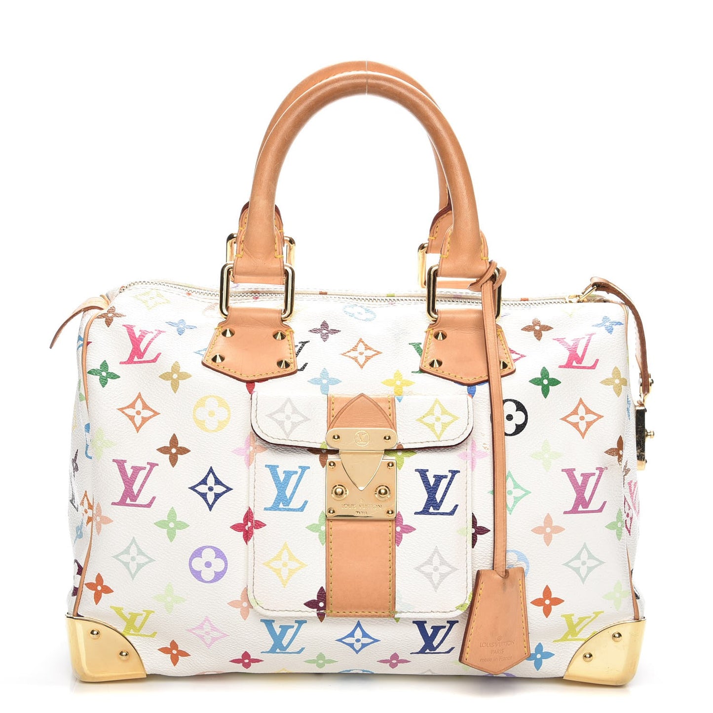 Monogram Multicolor Speedy 30 White