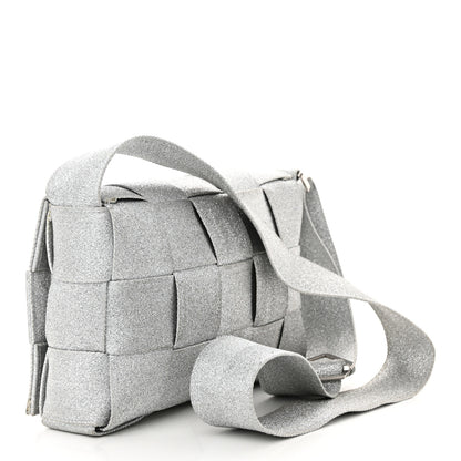 Bottega Veneta Webbing Maxi Intrecciato Cassette Bag Silver 3 of 15