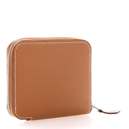 Hermes Epsom Silk'in Compact Wallet Gold 3 of 8