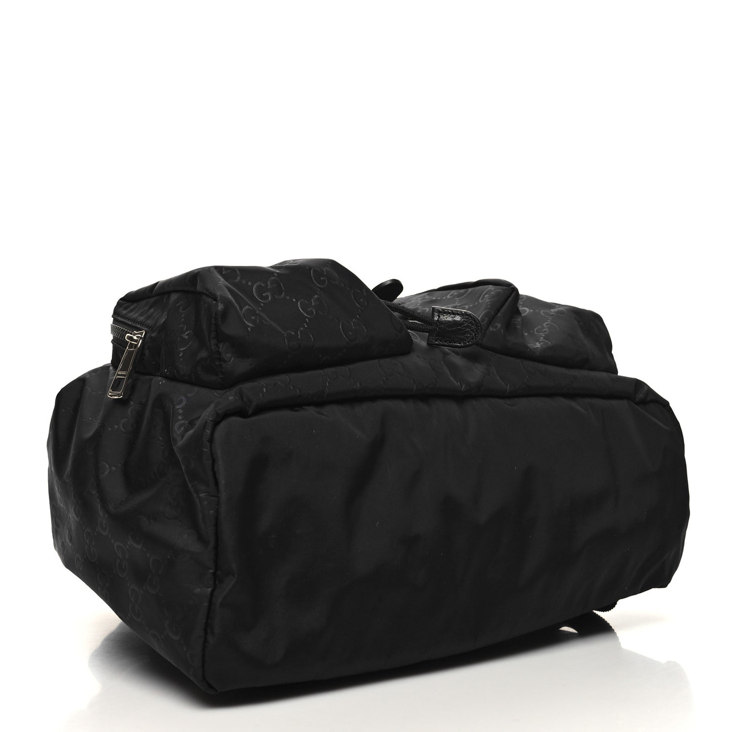 Nylon Monogram Medium Light Single Buckle Backpack Black