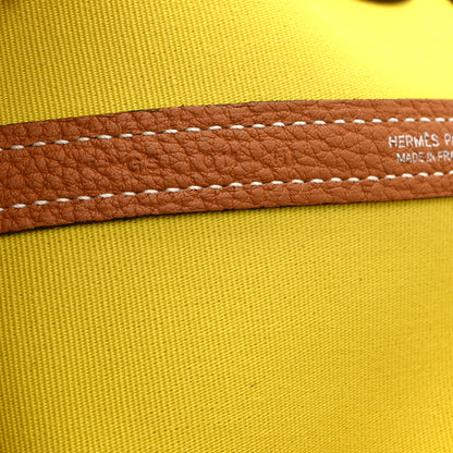 Hermes Toile Officier Negonda Garden Party 36 MM Lime Toffee 7 of 10