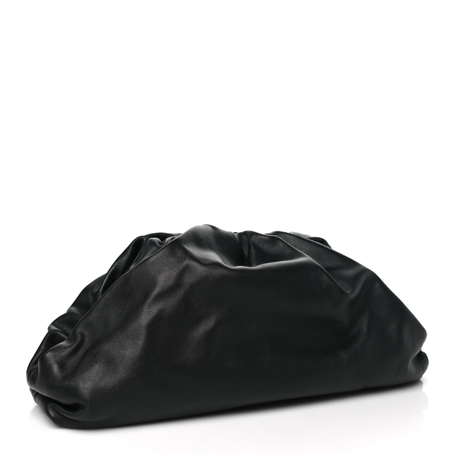 Bottega Veneta Smooth Butter Calf The Pouch Oversized Clutch Black 3 of 10
