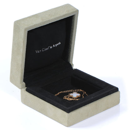 Van Cleef & Arpels 18K Yellow Gold Mother of Pearl Vintage Alhambra Pendant Necklace 7 of 7