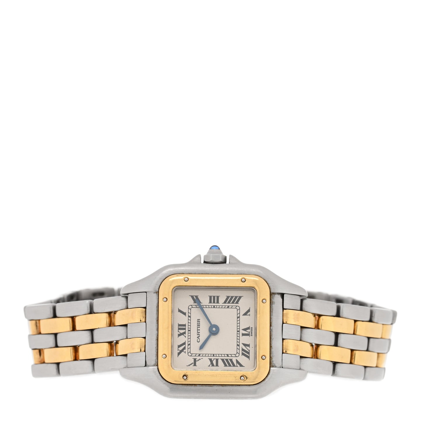 Stainless Steel 18K Yellow Gold 22mm Panthere Quartz Watch