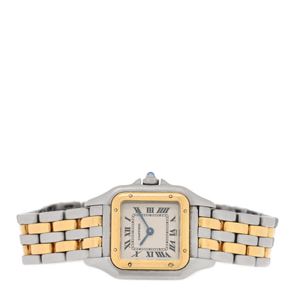 Cartier Stainless Steel 18K Yellow Gold 22mm Panthere Quartz Watch 2 of 4
