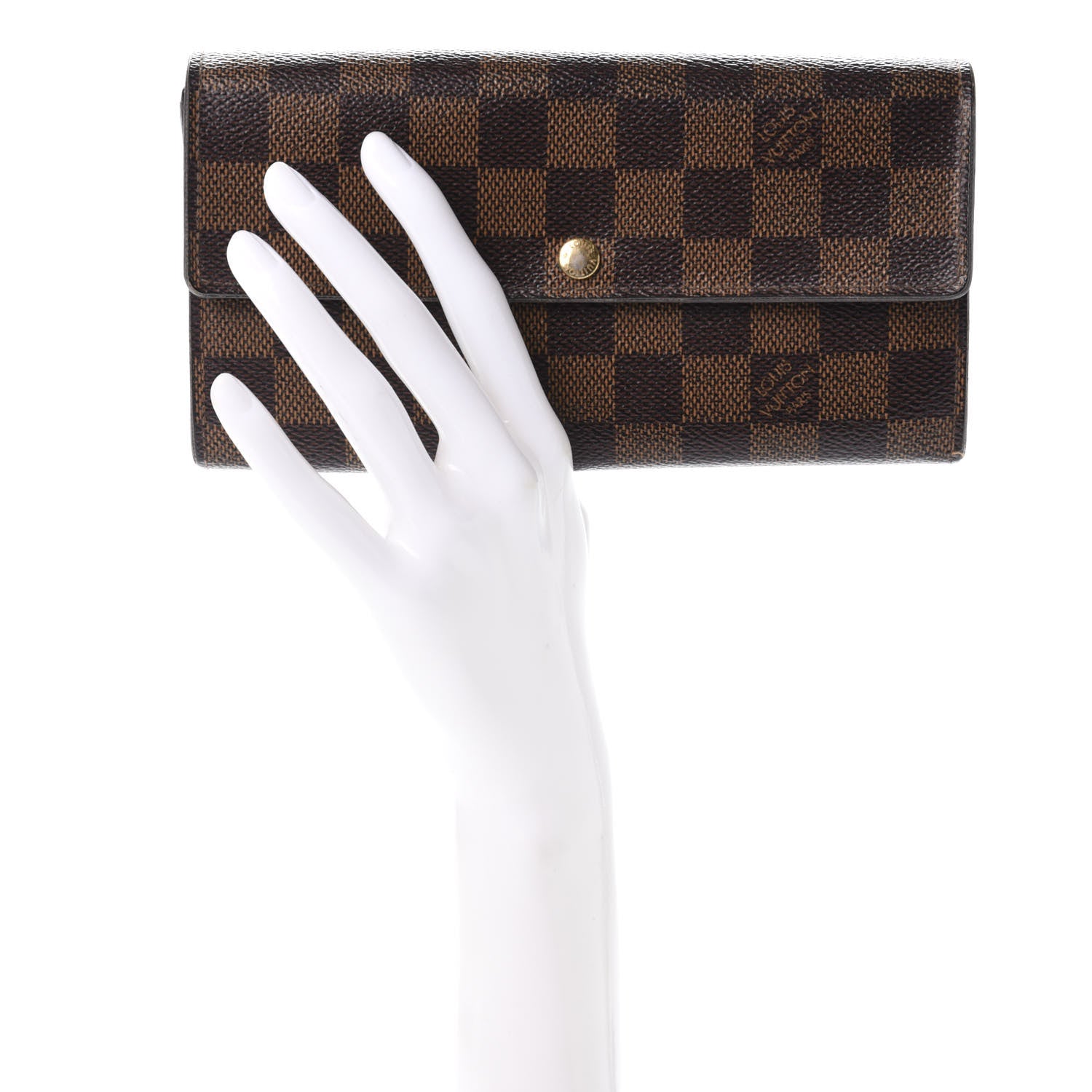 Louis Vuitton Damier Ebene Sarah Wallet 2 of 14