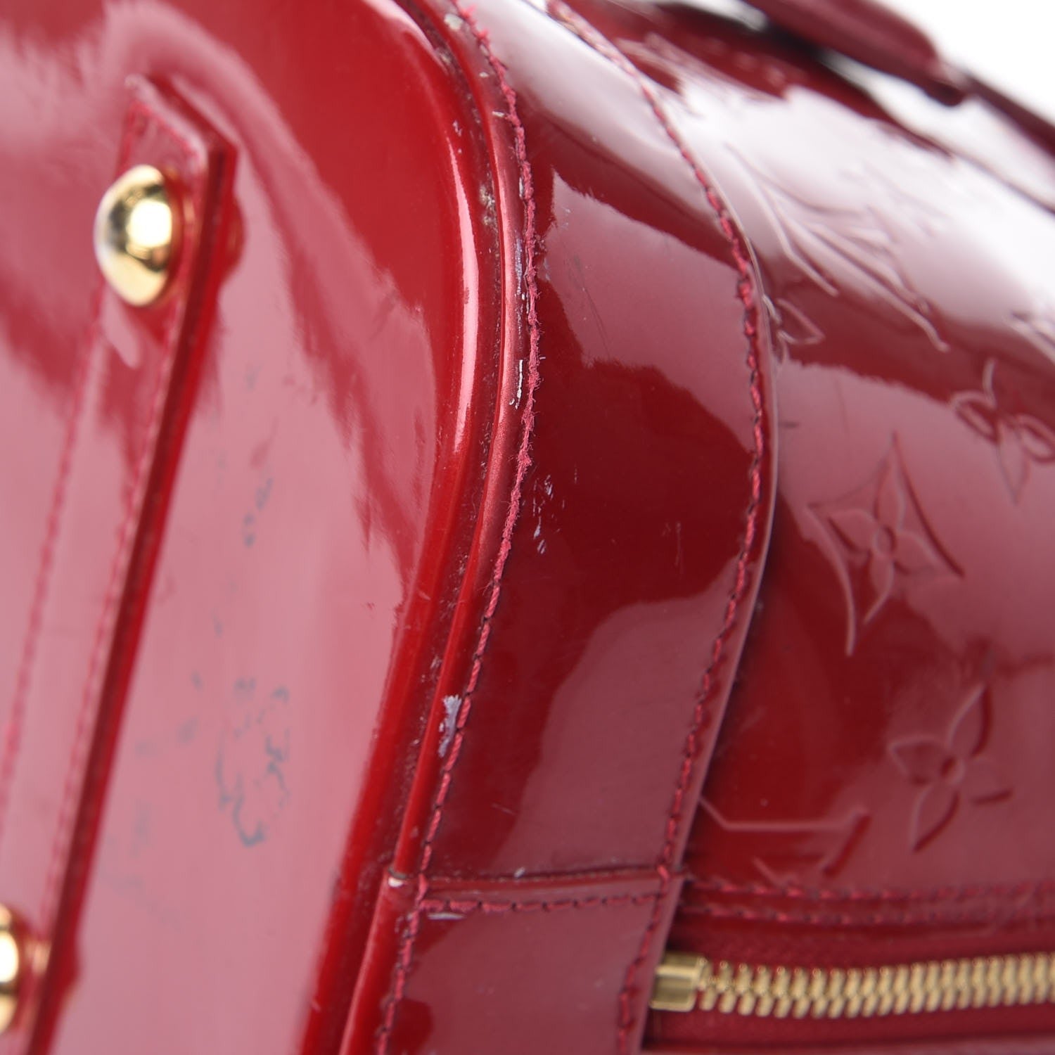 Louis Vuitton Vernis Alma GM Pomme D'Amour 14 of 17