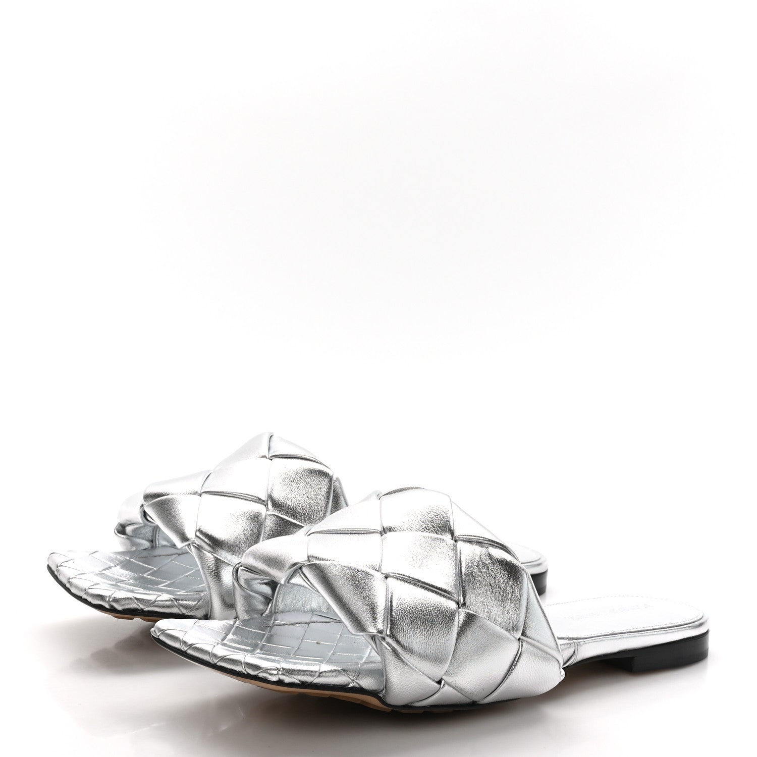 Bottega Veneta Nappa Maxi Intrecciato Lido Flat Sandals 39.5 Hollyhock 3 of 8