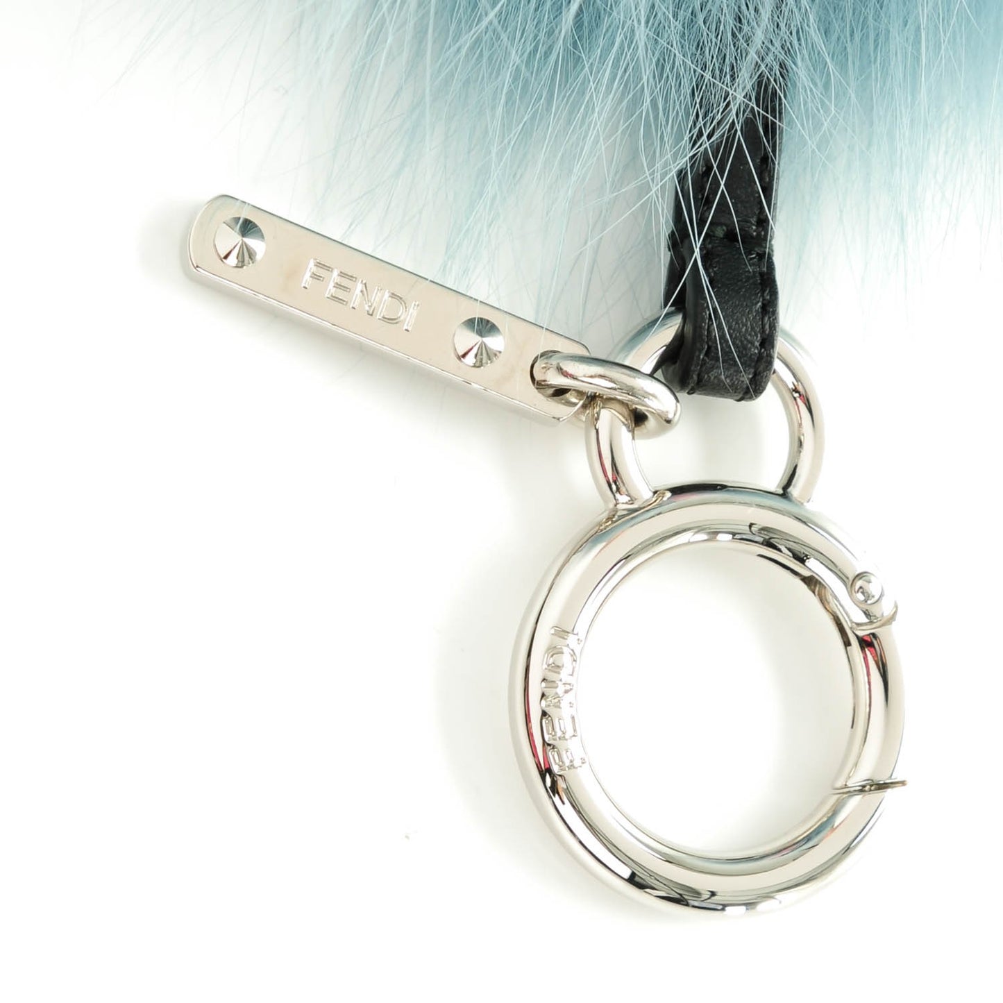 Fox Mink Rabbit Fur Vitello Flamingo Mini Monster Bag Bug Charm Lagoon Black Multicolor