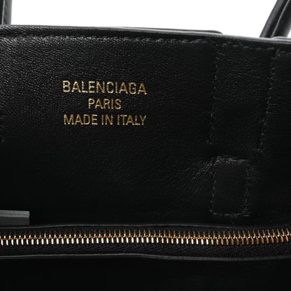 Balenciaga Smooth Calfskin Mini Bel Air Carry All Bag Black 6 of 9