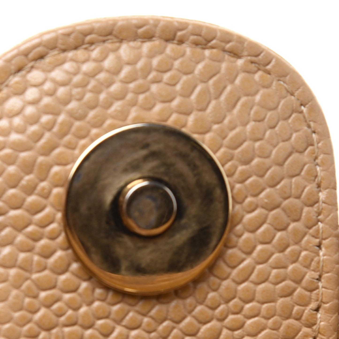 Caviar Quilted Petit Shopping Tote PST Dark Beige