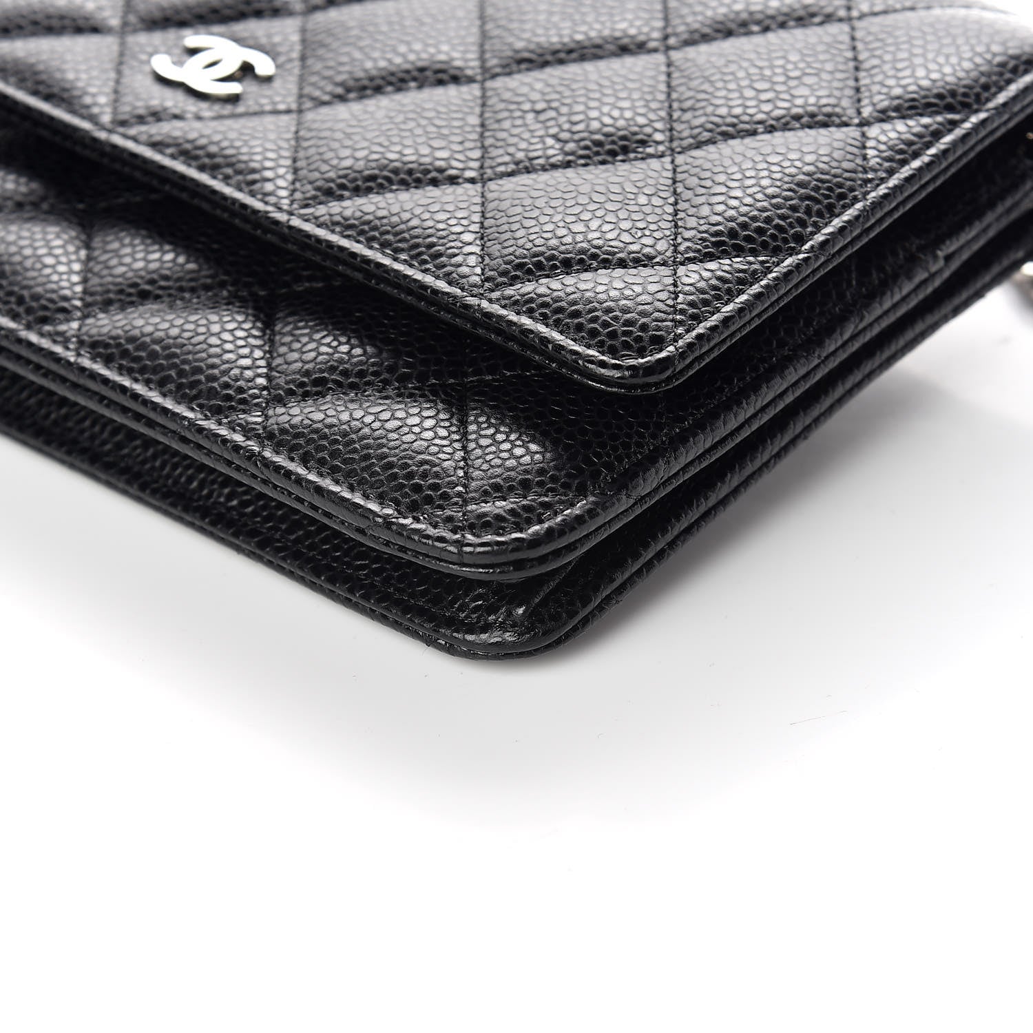 Chanel Caviar Quilted Wallet On Chain WOC Black 10 of 12
