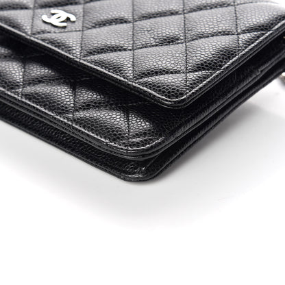 Chanel Caviar Quilted Wallet On Chain WOC Black 10 of 12