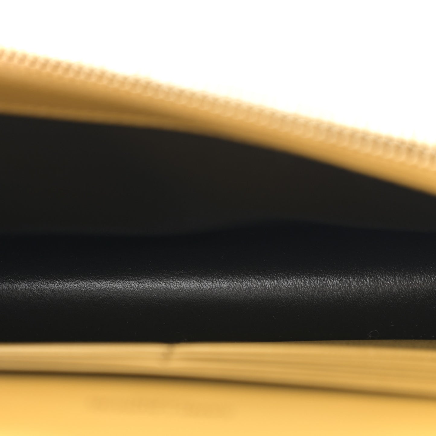 Grain De Poudre Matelasse Chevron Monogram Envelope Chain Wallet Light Chartreuse