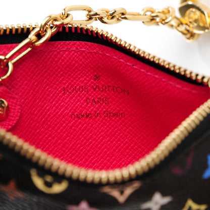 Louis Vuitton Monogram Multicolor Key Pouch Black Grenade 6 of 7