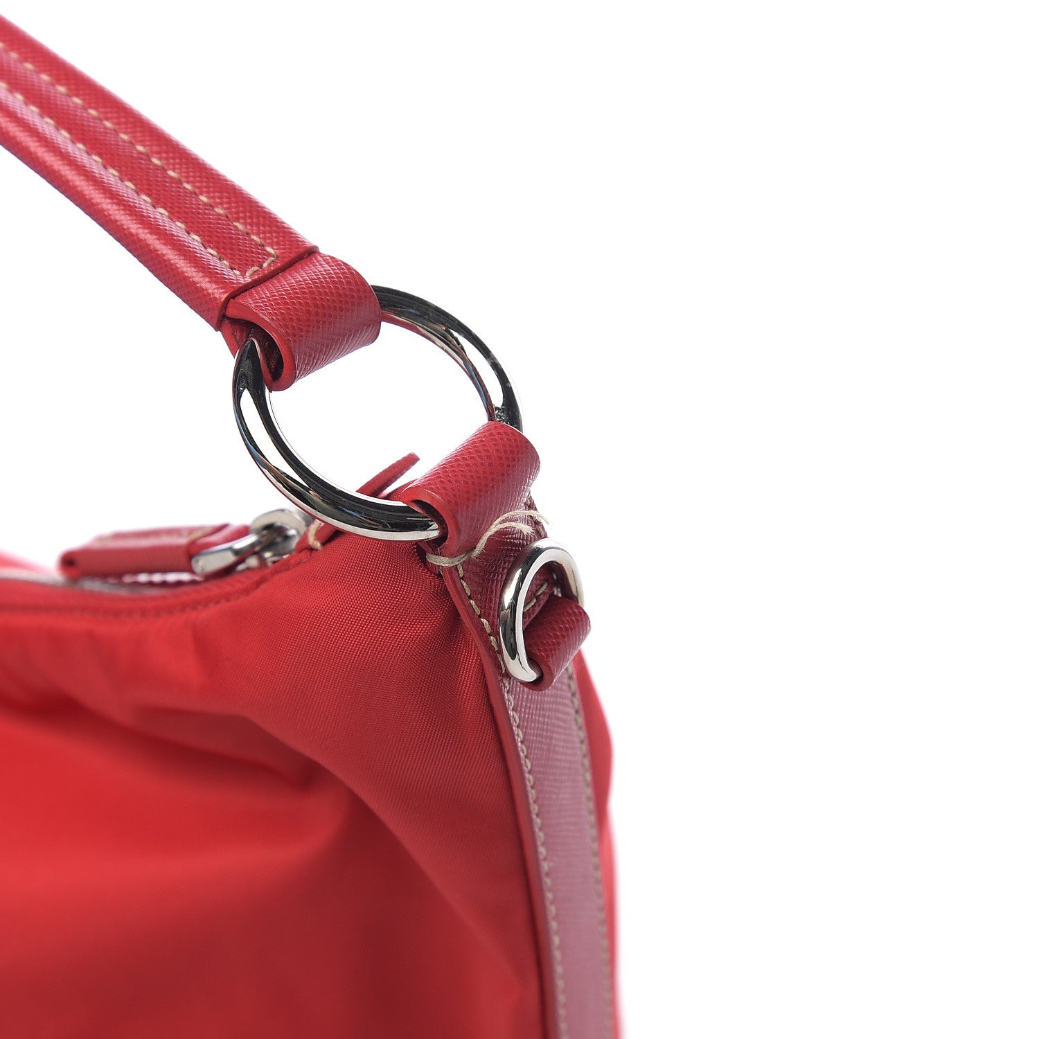 Prada Tessuto Nylon Sport Shoulder Bag Rosso 9 of 9
