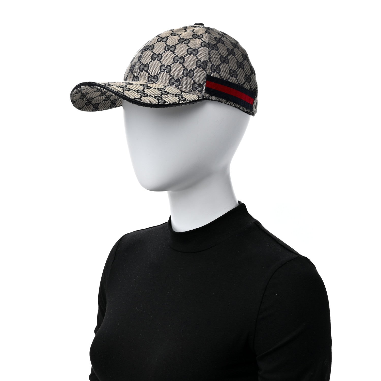 Gucci Monogram Web Baseball Hat L Beige Blue 2 of 11