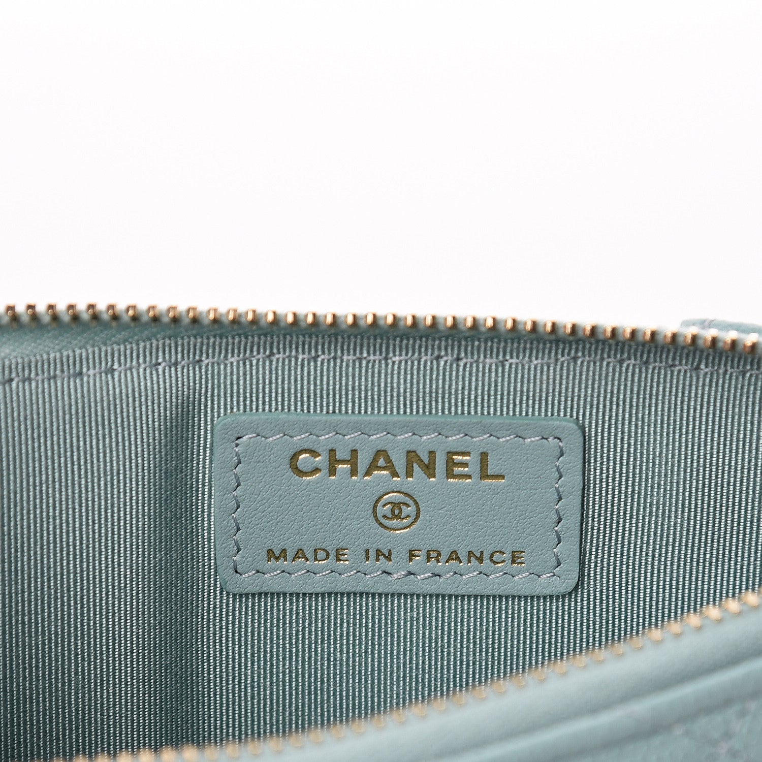 Chanel Caviar Quilted Classic iPhone Pouch Green 6 of 8