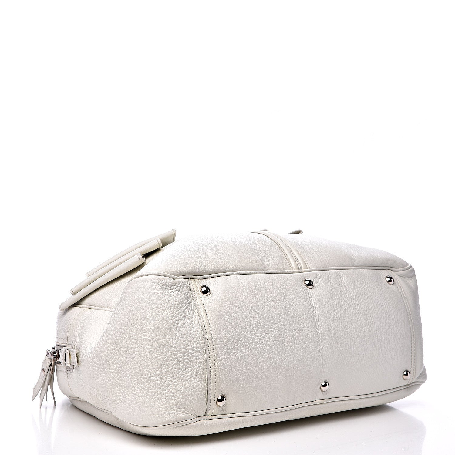 Saint Laurent Calfskin Large Y Bow Tote White 3 of 10