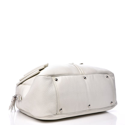 Saint Laurent Calfskin Large Y Bow Tote White 3 of 10