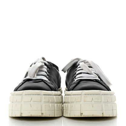 Prada Re-Nylon Gabardine Triangle Logo Double Wheel 50mm Sneakers 41 Black 2 of 8