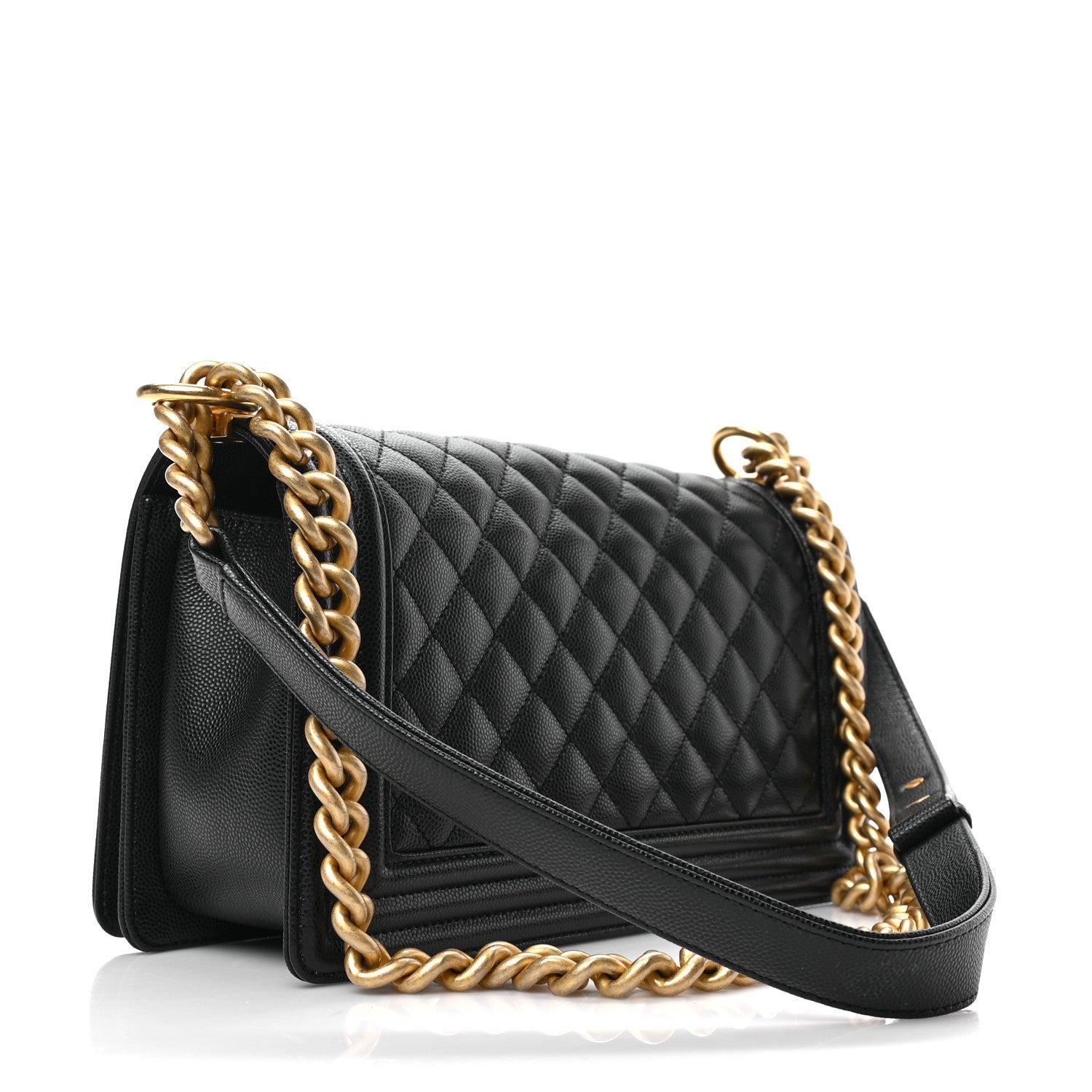 Chanel Caviar Quilted Medium Boy Flap Black 3 of 9
