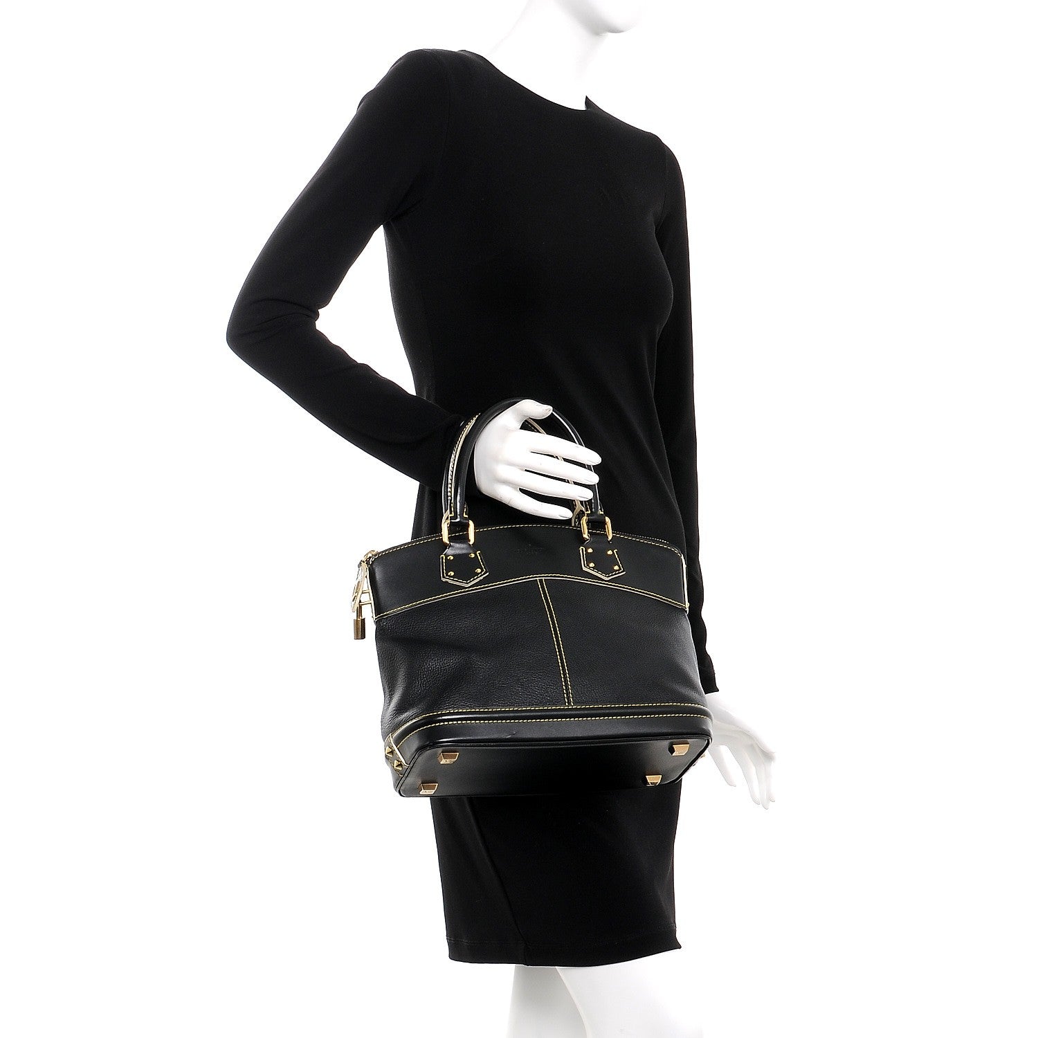 Louis Vuitton Suhali Lockit PM Black 2 of 11