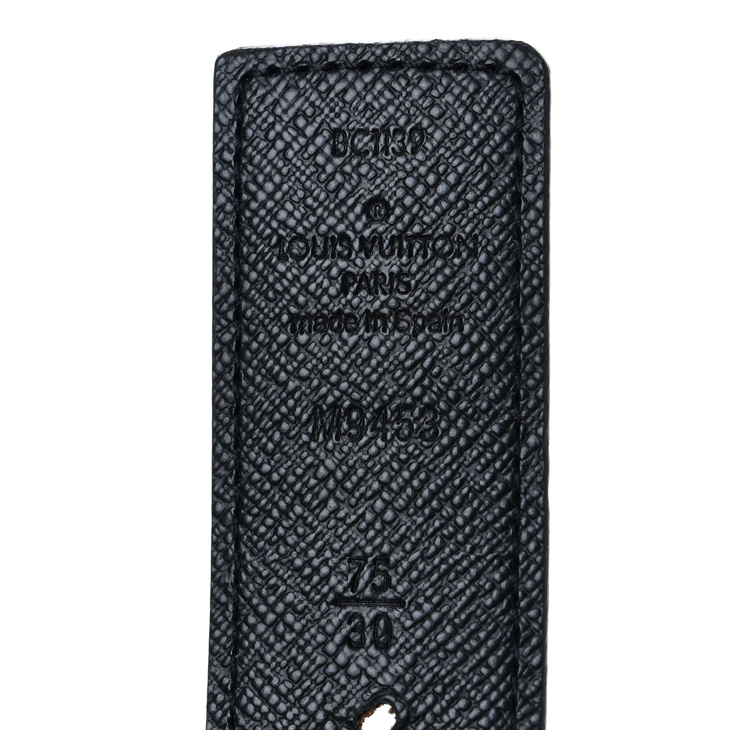 Calfskin Monogram 30mm LV Initiales Reversible Belt 75 30 Black