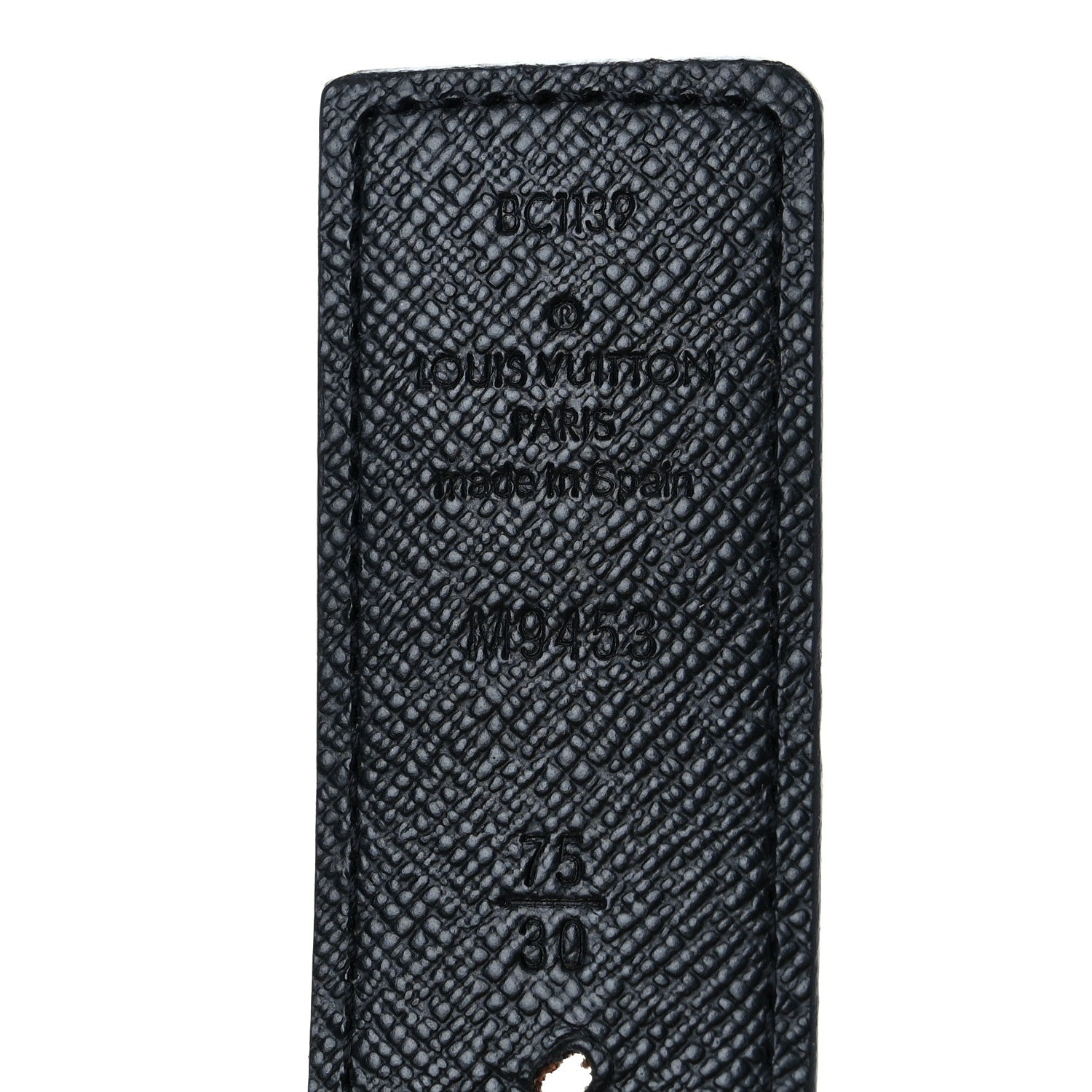 Louis Vuitton Calfskin Monogram 30mm LV Initiales Reversible Belt 75 30 Black 3 of 4