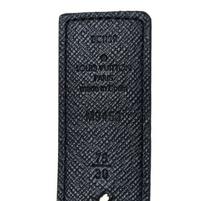 Louis Vuitton Calfskin Monogram 30mm LV Initiales Reversible Belt 75 30 Black 3 of 4