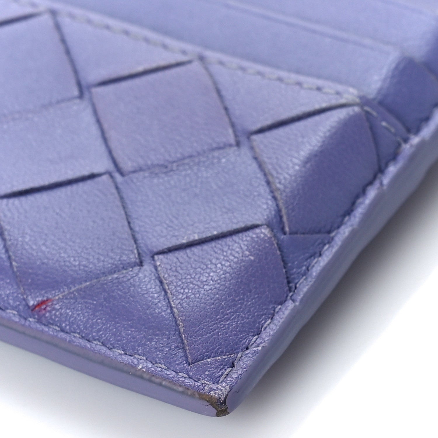 Bottega Veneta Nappa Intrecciato Woven Card Holder Purple 10 of 11