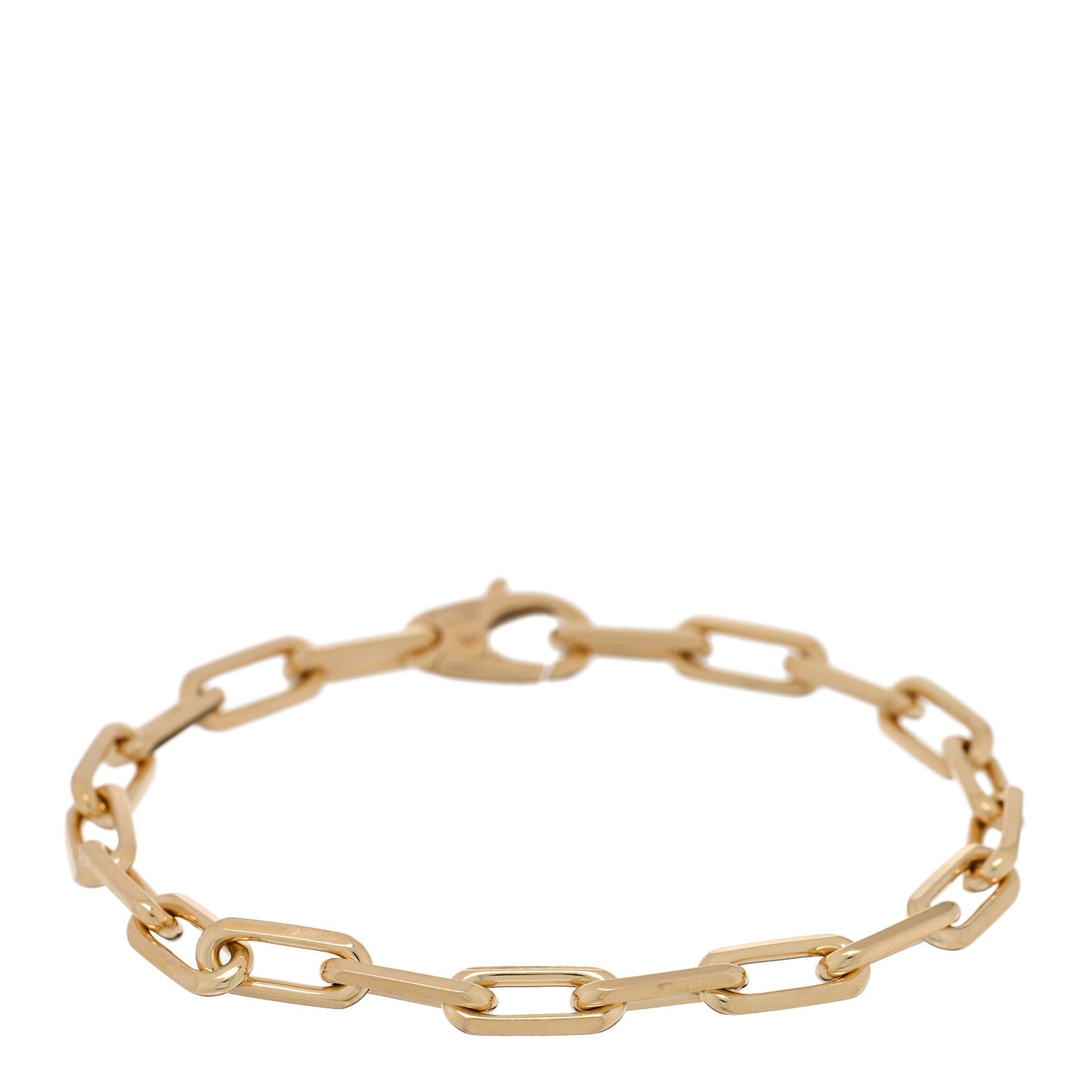 18K Yellow Gold Santos de Cartier Link Chain Bracelet