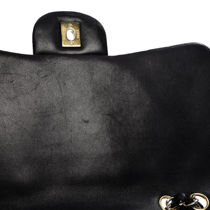 Chanel Lambskin Quilted Jumbo Single Flap Black 16 of 18
