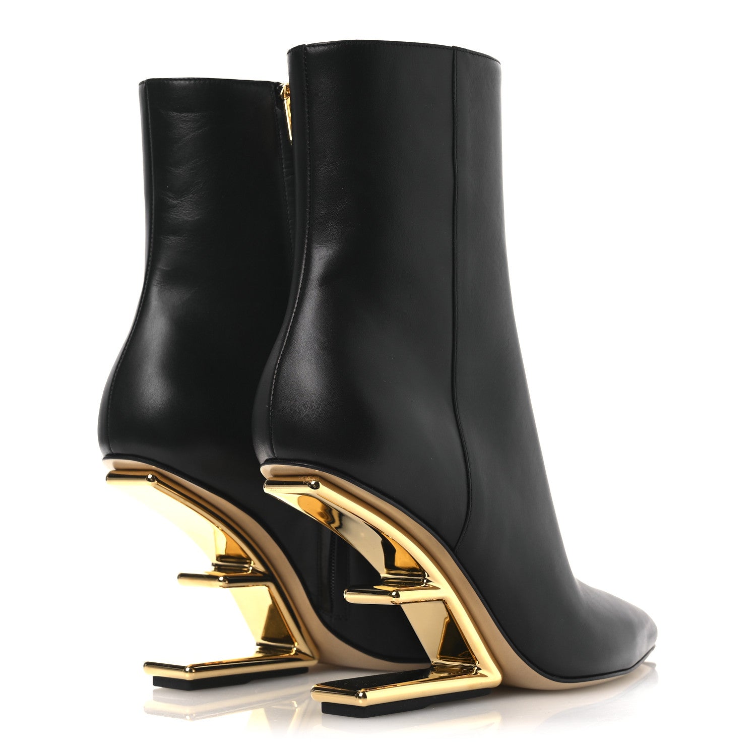 Fendi Nappa Fendi First 95mm Ankle Boots 40 Black 4 of 10