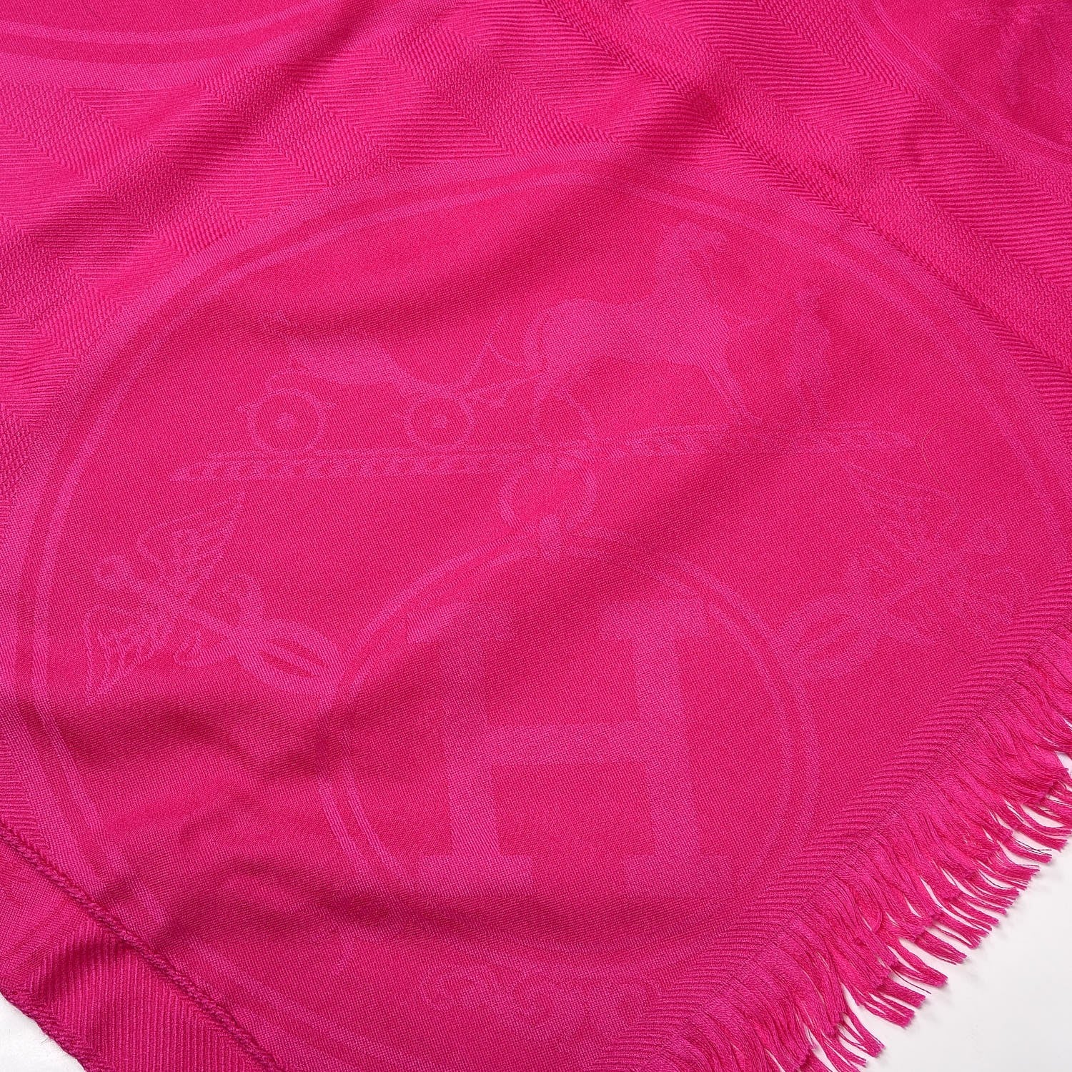 Hermes Cashmere Silk New Libris Stole Rose Indien 4 of 5