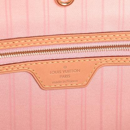 Louis Vuitton Damier Azur Delightful MM Rose Ballerine 6 of 7