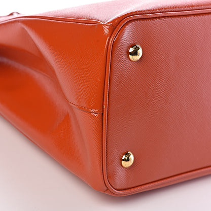 Prada Saffiano Vernice Tote Arancio 5 of 11
