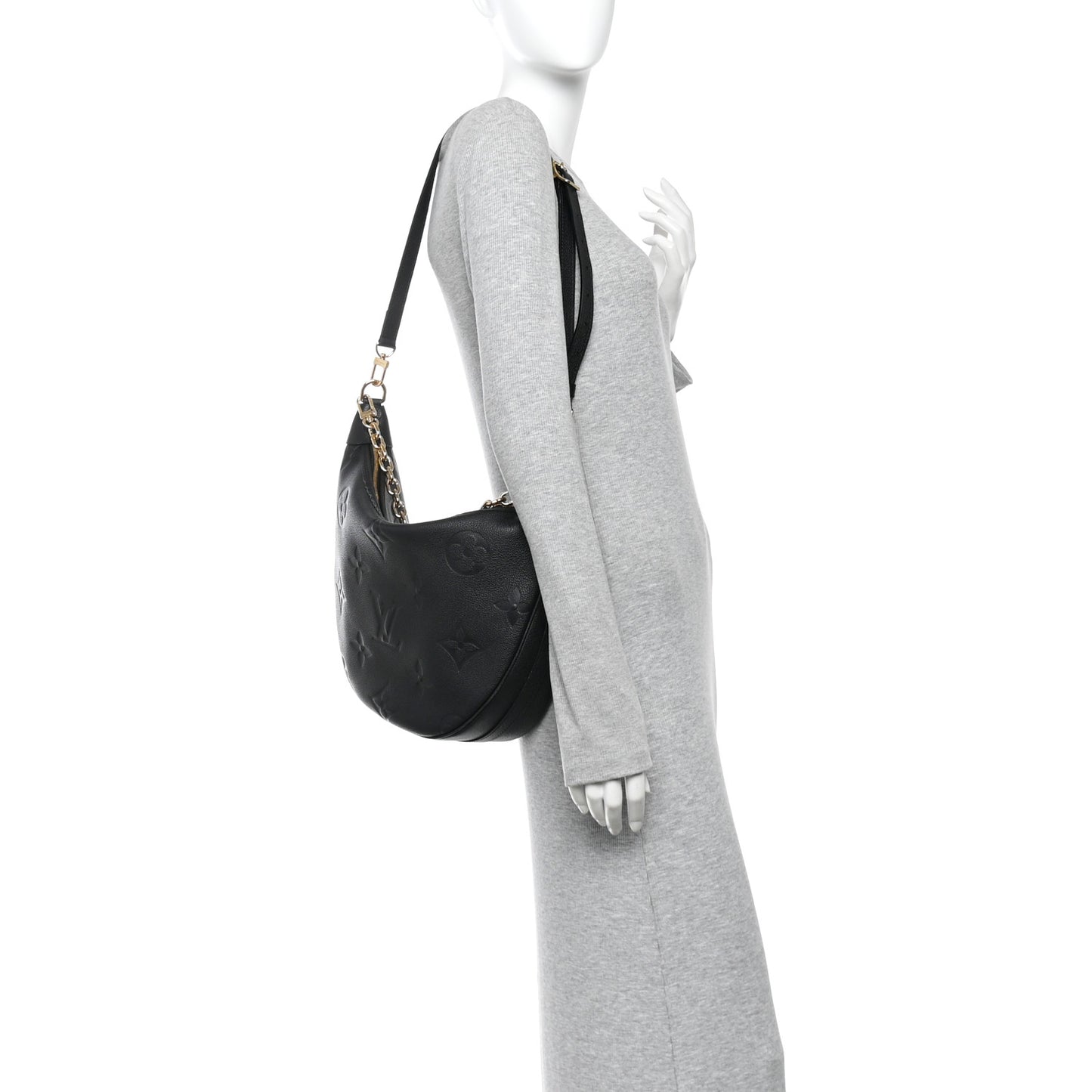 Empreinte Monogram Giant Loop Hobo Black